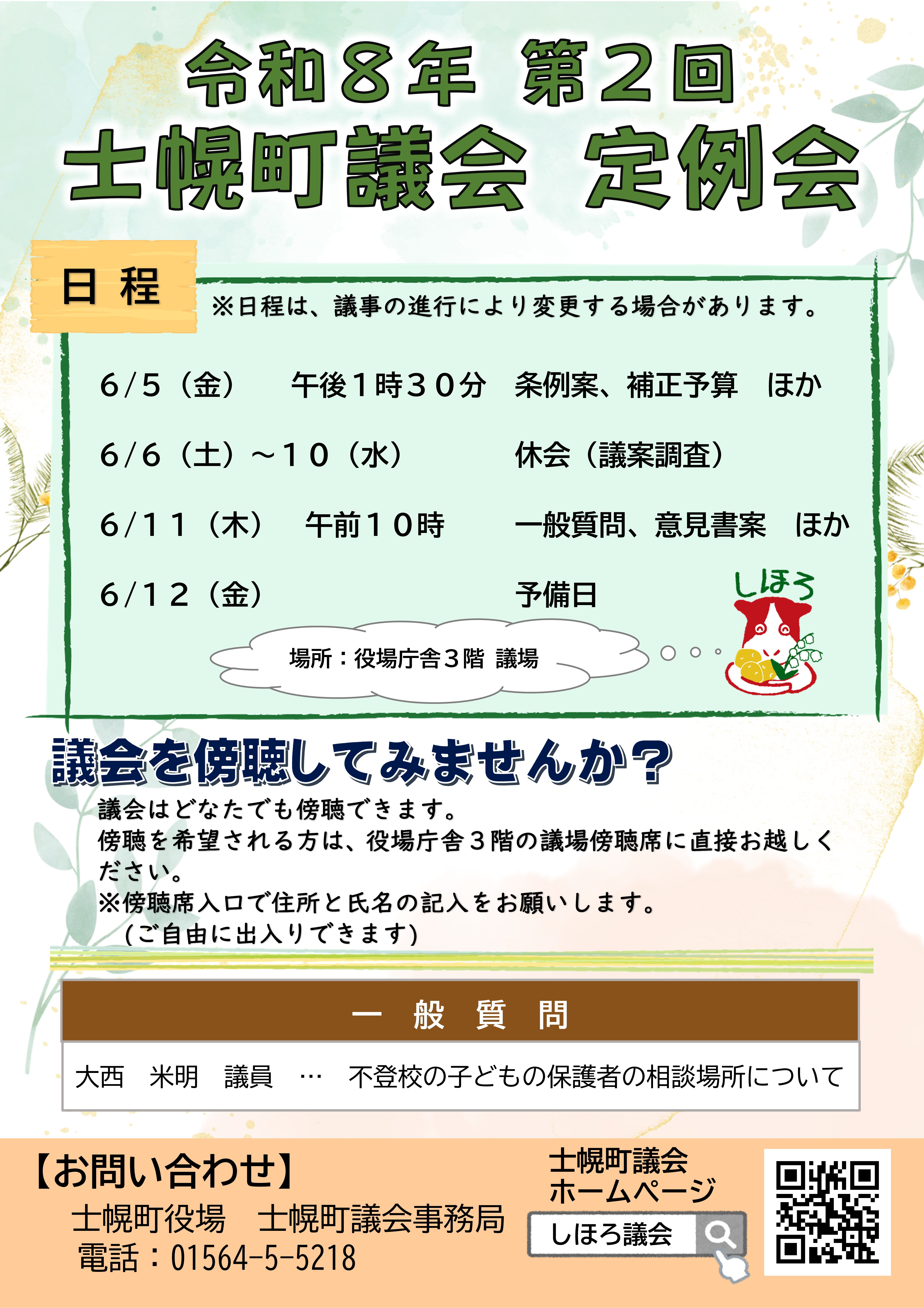 6月定例会チラシ