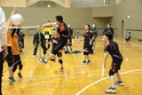 士幌町内小学校交流ミニバレー大会の様子1