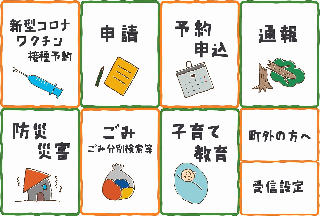 LINE公式アカウント メニューボタン
