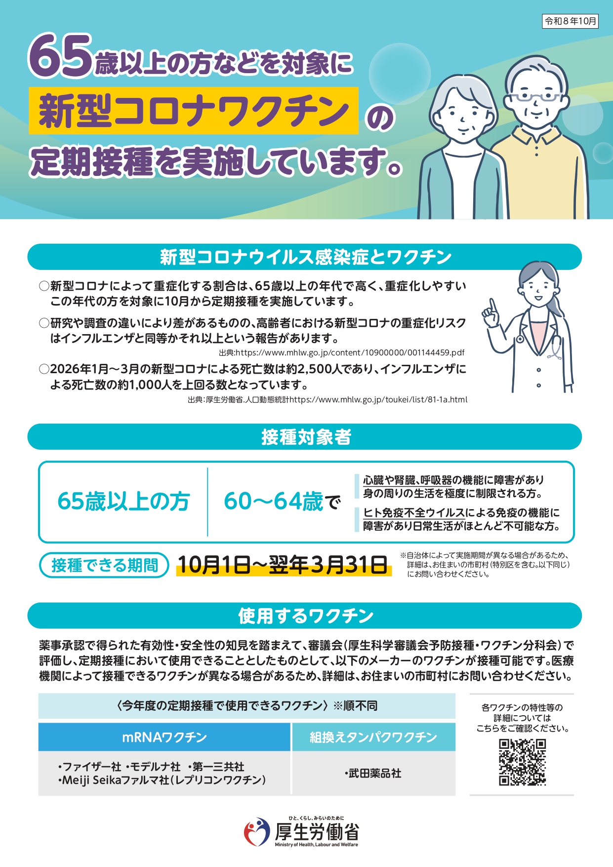 厚生労働省リーフレット（表）